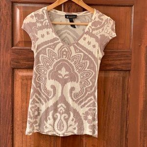 Sequin short sleeve shirt